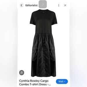 Cynthia Rowley black cargo dress size L